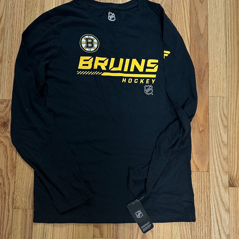 NHL Boston Bruins Fanatics Long Sleeved Tee NWT 18-20 XXL